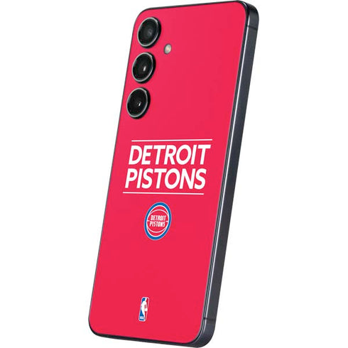 NBA Detroit Pistons Standard - Red Galaxy S24 Skin