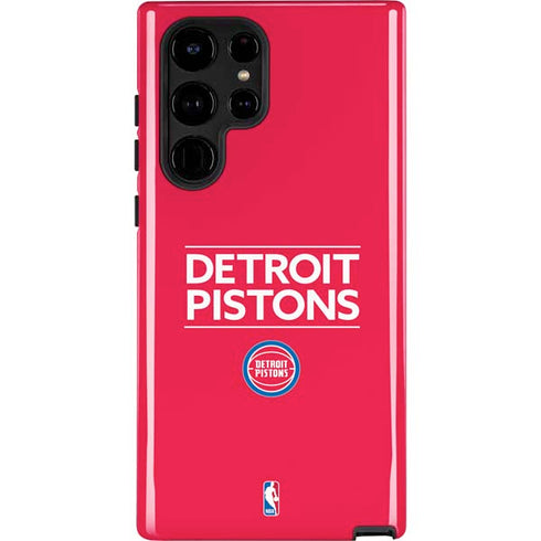 NBA Detroit Pistons Standard - Red Galaxy S25 Ultra Impact Case