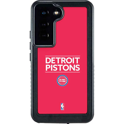 NBA Detroit Pistons Standard - Red Galaxy S24 Waterproof Case