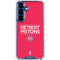 NBA Detroit Pistons Standard - Red Galaxy S25 Clear Case
