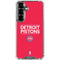 NBA Detroit Pistons Standard - Red Galaxy S26 Clear Case