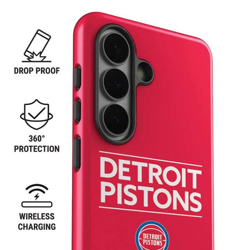 NBA Detroit Pistons Standard - Red Galaxy S26 Impact Case