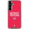 NBA Detroit Pistons Standard - Red Galaxy S26 Plus Clear Case
