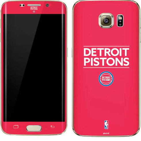NBA Detroit Pistons Standard - Red Galaxy S7 Edge Skin