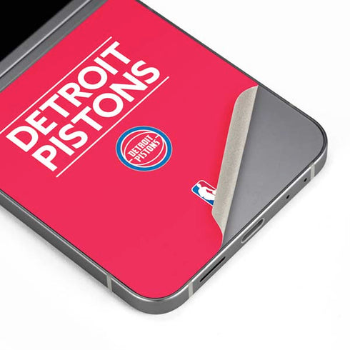 NBA Detroit Pistons Standard - Red Galaxy Z Flip6 Skin