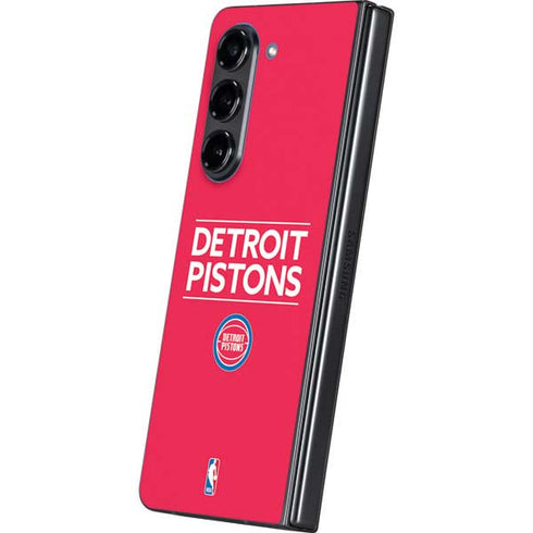 NBA Detroit Pistons Standard - Red Galaxy Z Fold5 5G Skin
