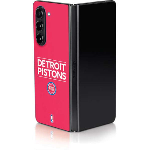 NBA Detroit Pistons Standard - Red Galaxy Z Fold5 5G Skin