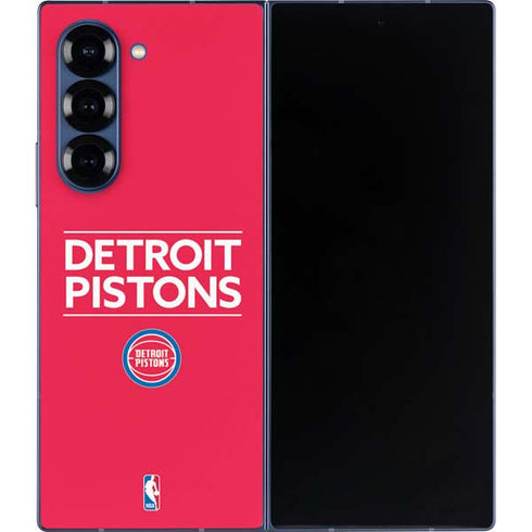 NBA Detroit Pistons Standard - Red Galaxy Z Fold6 Skin