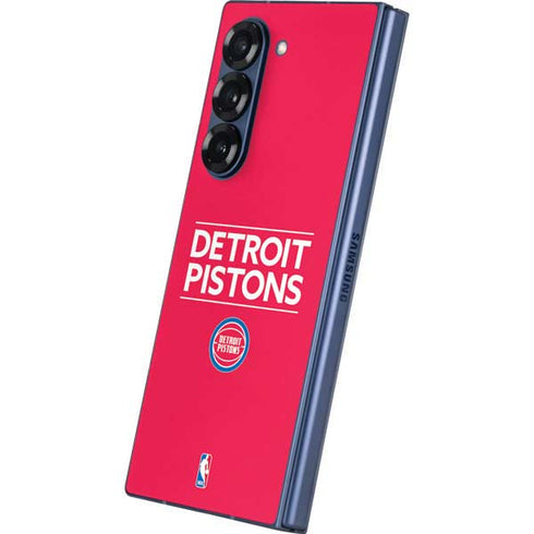 NBA Detroit Pistons Standard - Red Galaxy Z Fold6 Skin