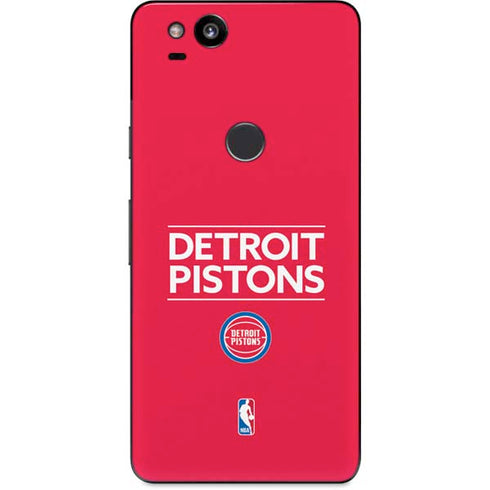NBA Detroit Pistons Standard - Red Google Pixel 2 Skin