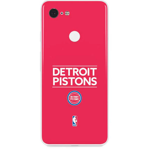 NBA Detroit Pistons Standard - Red Google Pixel 3 Skin