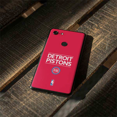NBA Detroit Pistons Standard - Red Google Pixel 3 Skin