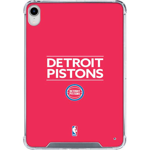 NBA Detroit Pistons Standard - Red iPad 11th Gen (2025) Clear Case