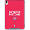 NBA Detroit Pistons Standard - Red iPad 11th Gen (2025) Clear Case