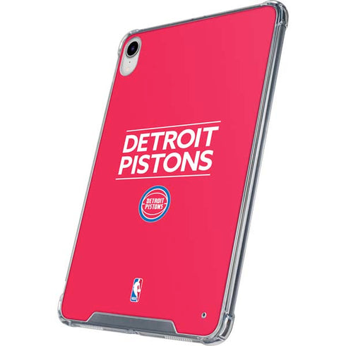 NBA Detroit Pistons Standard - Red iPad 11th Gen (2025) Clear Case