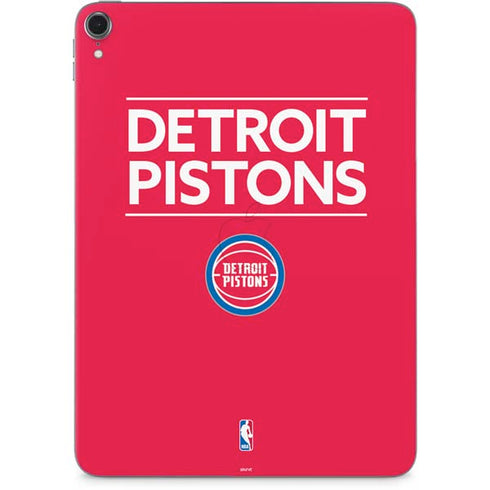 NBA Detroit Pistons Standard - Red Apple iPad Pro Skin