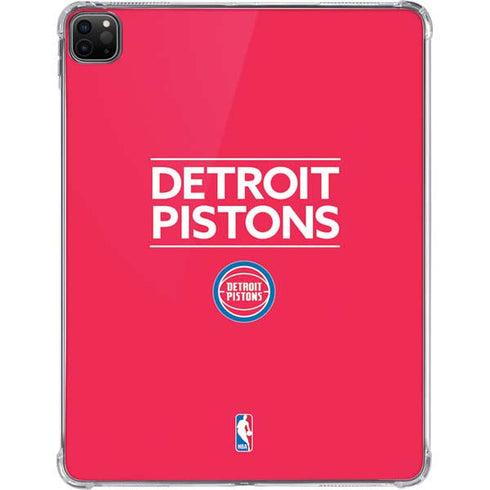 NBA Detroit Pistons Standard - Red iPad Pro 11in (2024) Clear Case