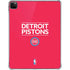 NBA Detroit Pistons Standard - Red iPad Pro 11in (2024) Clear Case
