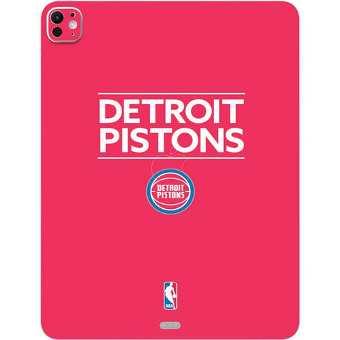 NBA Detroit Pistons Standard - Red iPad Pro 13in M4 (2024) Skin