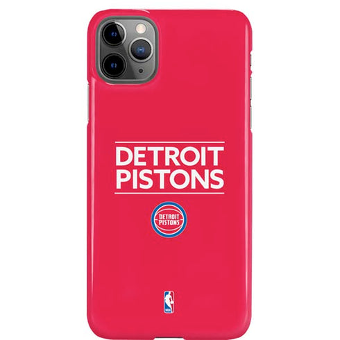 NBA Detroit Pistons Standard - Red iPhone Cases