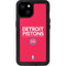 NBA Detroit Pistons Standard - Red iPhone 15 Plus Waterproof Case