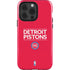 NBA Detroit Pistons Standard - Red iPhone 15 Pro Impact Case