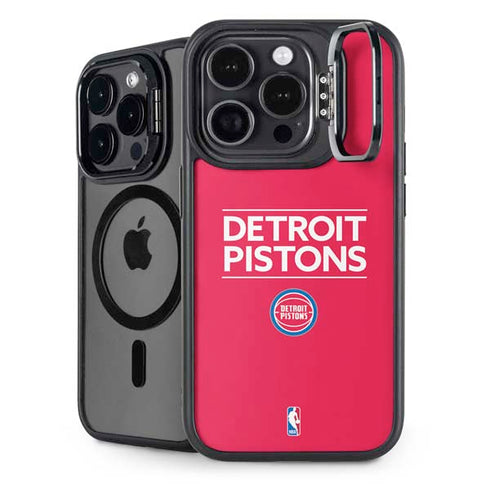 NBA Detroit Pistons Standard - Red iPhone 15 Pro Kickstand Case