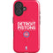 NBA Detroit Pistons Standard - Red iPhone 16 Magsafe Impact Case