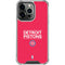 NBA Detroit Pistons Standard - Red iPhone 16 Pro Clear Case