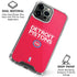 NBA Detroit Pistons Standard - Red iPhone 16 Pro Max Clear Case