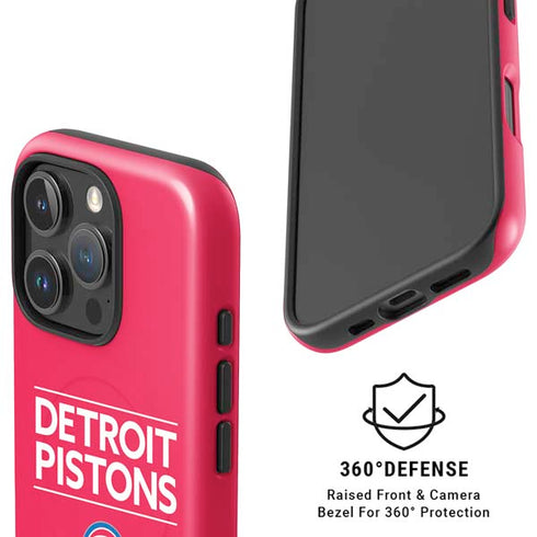 NBA Detroit Pistons Standard - Red iPhone 16 Pro Max Magsafe Impact Case