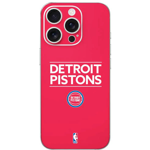 NBA Detroit Pistons Standard - Red iPhone 16 Pro Skin