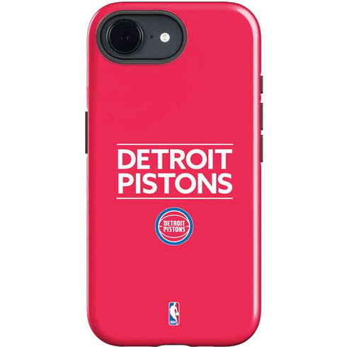 NBA Detroit Pistons Standard - Red iPhone 16e Impact Case