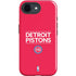 NBA Detroit Pistons Standard - Red iPhone 16e Impact Case