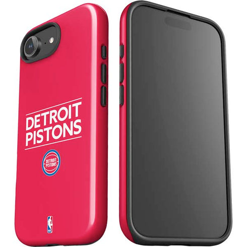 NBA Detroit Pistons Standard - Red iPhone 16e Impact Case