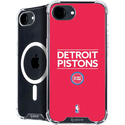 NBA Detroit Pistons Standard - Red iPhone 16e MagSafe Case