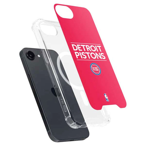NBA Detroit Pistons Standard - Red iPhone 16e MagSafe Case
