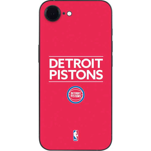 NBA Detroit Pistons Standard - Red iPhone 16e Skin