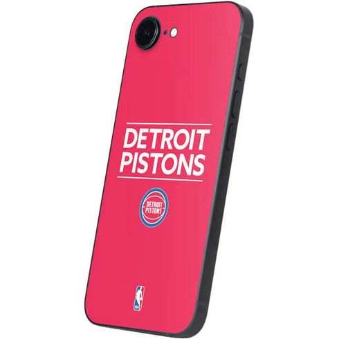 NBA Detroit Pistons Standard - Red iPhone 16e Skin
