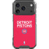 NBA Detroit Pistons Standard - Red iPhone 18 Pro Clear Case