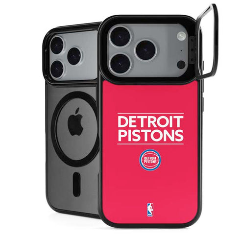 NBA Detroit Pistons Standard - Red iPhone 18 Pro Kickstand Case
