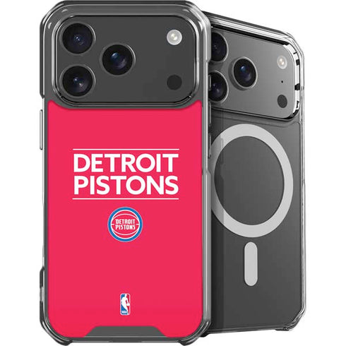 NBA Detroit Pistons Standard - Red iPhone 18 Pro MagSafe Case