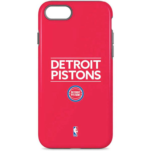 NBA Detroit Pistons Standard - Red iPhone Cases