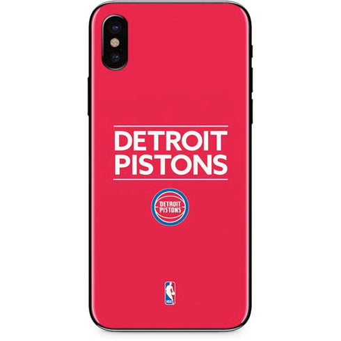 NBA Detroit Pistons Standard - Red iPhone XS Max Skin