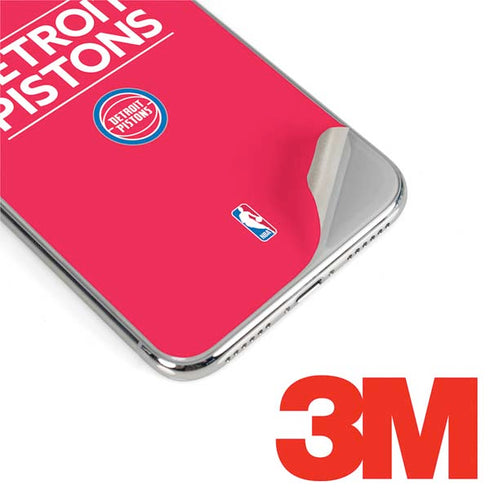 NBA Detroit Pistons Standard - Red iPhone XS Skin