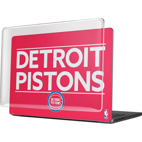 NBA Detroit Pistons Standard - Red MacBook Pro 14in (2021-24) Case plus Skin