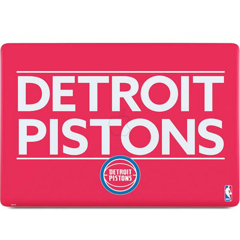 NBA Detroit Pistons Standard - Red MacBook Skins