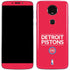NBA Detroit Pistons Standard - Red Moto E5 Plus Skin