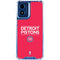 NBA Detroit Pistons Standard - Red Moto G Play 4G (2024) Clear Case
