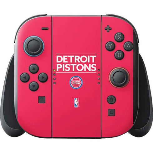 NBA Detroit Pistons Standard - Red Nintendo Switch 2 (2025) with Joy-Con Skin